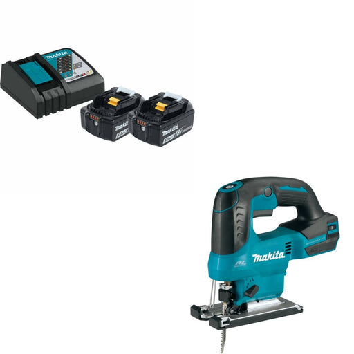 Makita BL1850BDC2X1 Battery & Charger Kit W/ FREE XVJ04Z Jig Saw