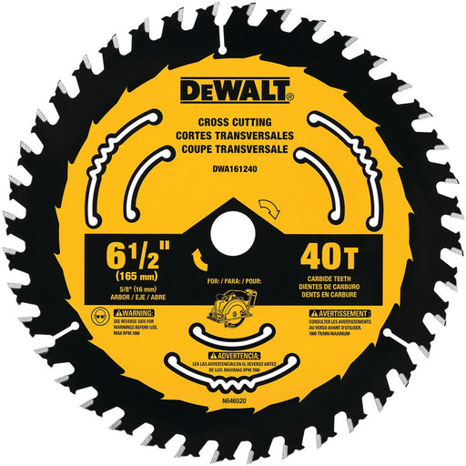 DeWalt DWA161240L 6-1/2" 40T Circular Saw Blade