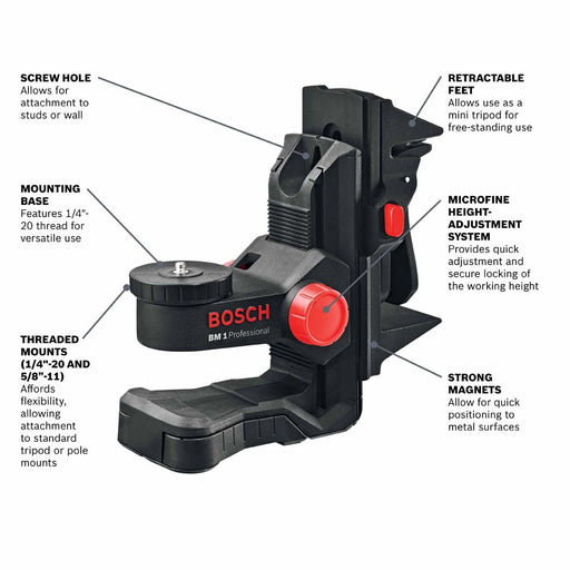 Bosch BM1 Positioning Device for Line and Point Lasers - 2