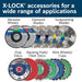 Bosch FBX45120 4-1/2" 120 Grit Fine X-LOCK Abrasive Fiber Discs for Metal Finishing (25 Pack) - 5