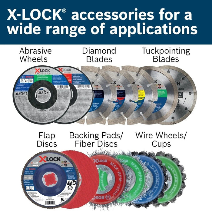 Bosch FBX4524 4-1/2" 24 Grit X-LOCK Coarse Abrasive Fiber Discs (25 Pack) - 5