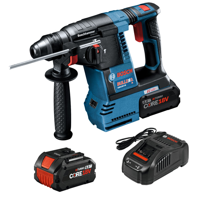 Bosch GBH18V-26K24A 18V Brushless SDS-plus® Bulldog™ 1 In. Rotary Hammer Kit