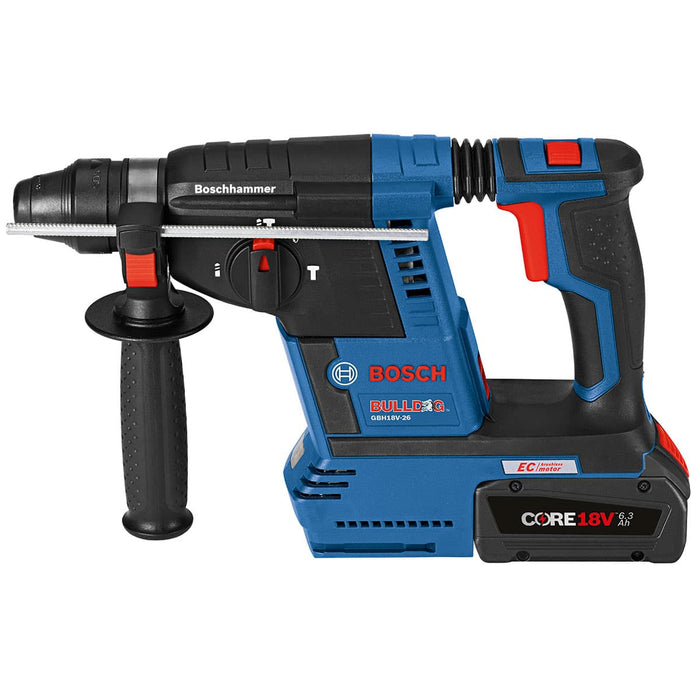 Bosch GBH18V-26K24AGDE 18V EC Brushless 1" SDS-Plus Bulldog Rotary Hammer Kit - 8