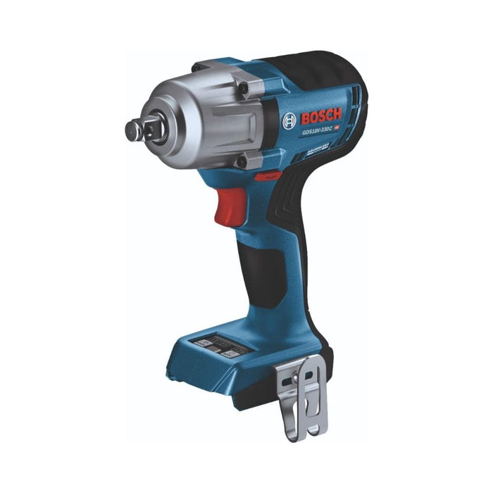 Bosch GDS18V-330CN 18V Brushless Connected-Ready 1/2 In. Mid-Torque Impact Wrench with Friction Ring and Thru-Hole (Bare Tool)