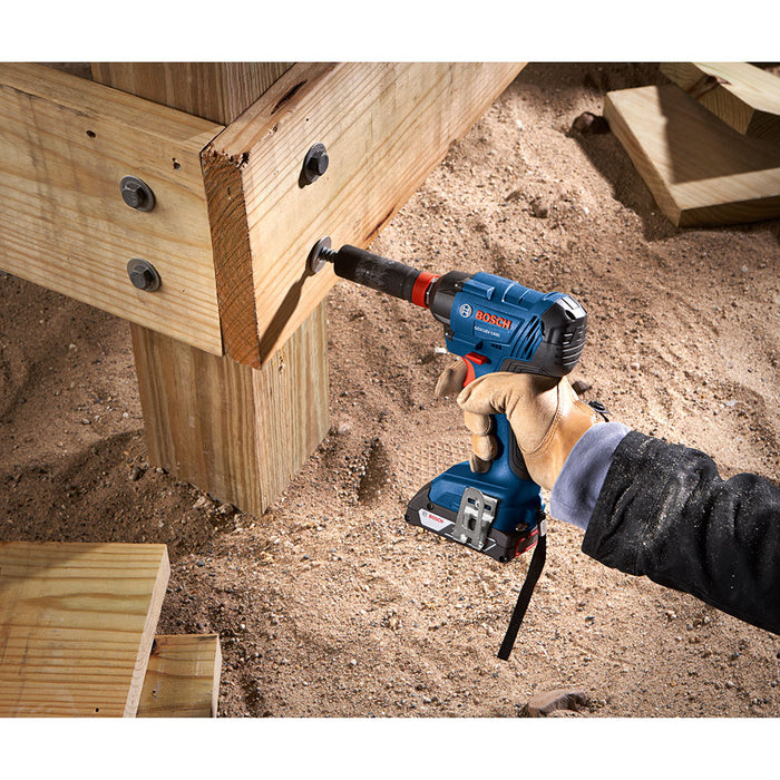 Bosch GDX18V-1600B12 18 V 1/4" and 1/2" Two-In-One Bit/Socket Impact Driver Kit - 6