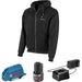 Bosch GHH12V-20LN12 12V Max Heated Hoodie Kit with Portable Power Adapter - Size Large