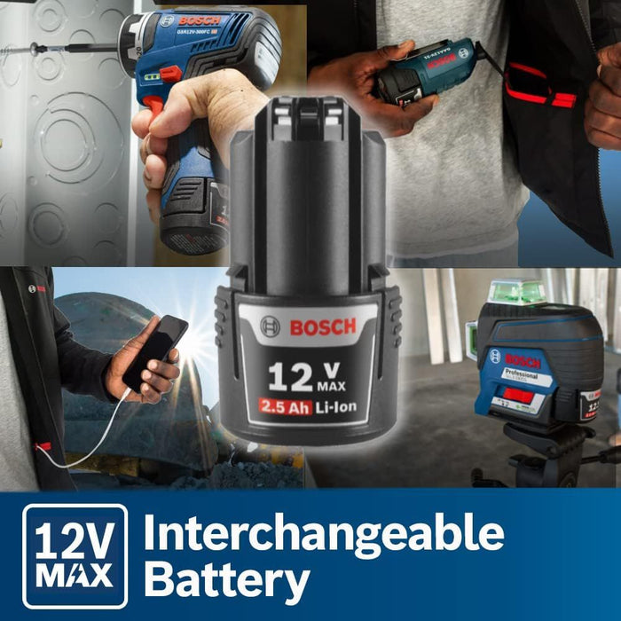 Bosch GHH12V-20SN12 12V Max Heated Hoodie Kit with Portable Power Adapter - Size Small - 12