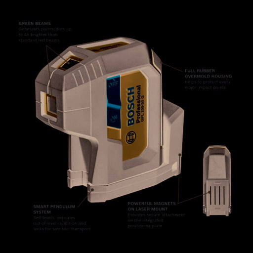 Bosch GPL100-30G 3-Point Laser Level Retail G - 2
