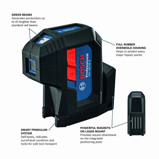 Bosch GPL100-30G 3-Point Laser Level Retail G - 2