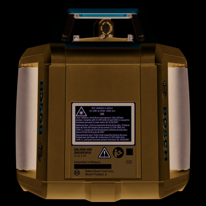 Bosch GRL2000-40HK REVOLVE2000 Self-Leveling Horizontal Rotary Laser Kit - 5