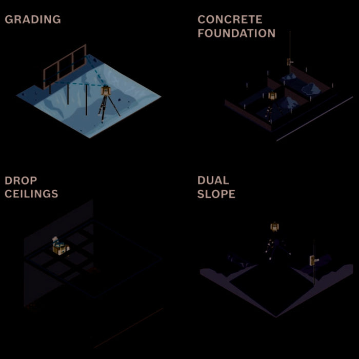 Bosch GRL2000-40HK REVOLVE2000 Self-Leveling Horizontal Rotary Laser Kit - 12