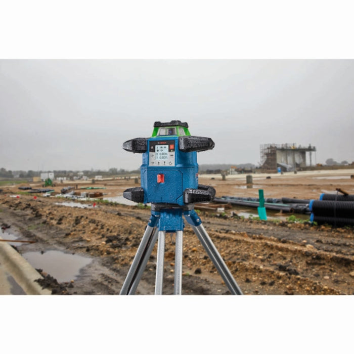 Bosch GRL4000-90CHVGK 18V REVOLVE4000 Connected Green-Beam Self-Leveling Horizontal/Vertical Rotary Laser Kit with (1) CORE18V 4 Ah Advanced Power Battery - 5