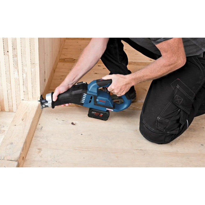 Bosch GSA18V-125K14A 18V Brushless 1-1/4" Stroke Multi-Grip Reciprocating Saw Kit with 8 Ah Battery and Charger - 11