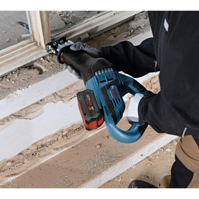 Bosch GSA18V-125K14A 18V Brushless 1-1/4" Stroke Multi-Grip Reciprocating Saw Kit with 8 Ah Battery and Charger - 13