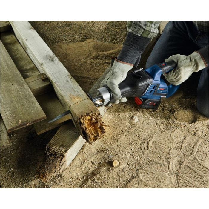 Bosch GSA18V-125K14A 18V Brushless 1-1/4" Stroke Multi-Grip Reciprocating Saw Kit with 8 Ah Battery and Charger - 16