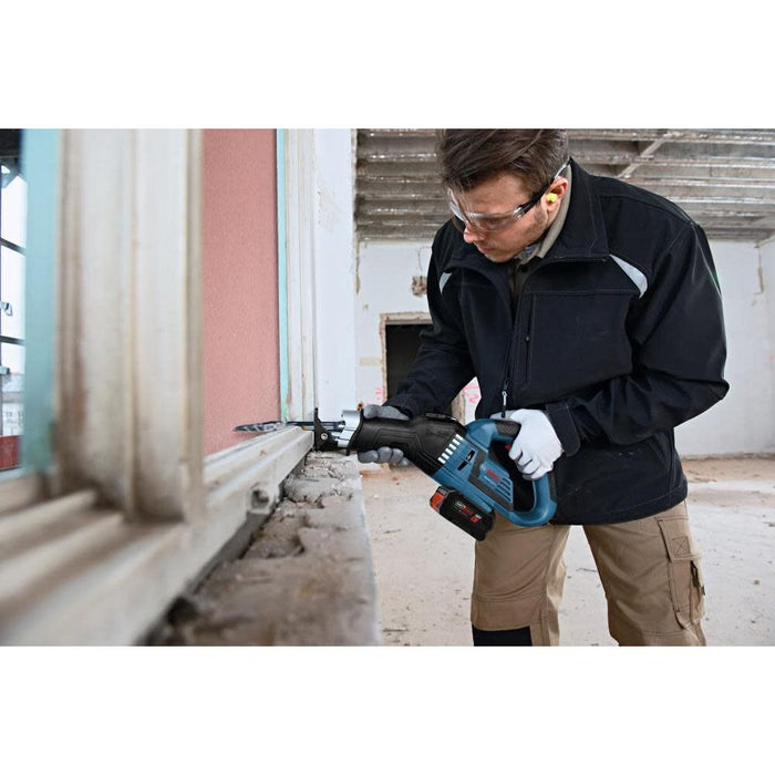 Bosch GSA18V-125K14A 18V Brushless 1-1/4" Stroke Multi-Grip Reciprocating Saw Kit with 8 Ah Battery and Charger - 17