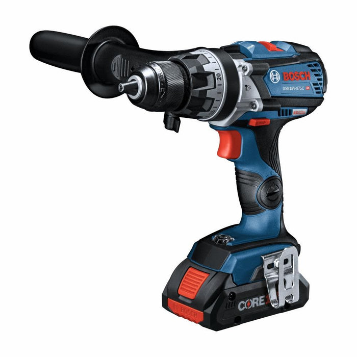 Bosch GSB18V-975CB25 18V Brushless Connected-Ready 1/2 In. Hammer Drill/Driver Kit with (2) CORE18V 4 Ah Advanced Power Batteries - 3