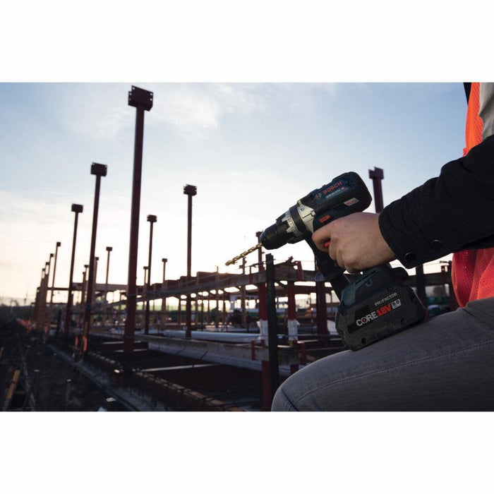 Bosch GSB18V-975CB25 18V Brushless Connected-Ready 1/2 In. Hammer Drill/Driver Kit with (2) CORE18V 4 Ah Advanced Power Batteries - 11