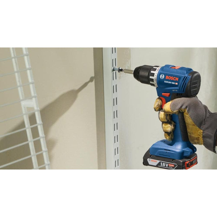 Bosch GSR18V-400B12 18V Compact Brushless 1/2" Drill/Driver Kit with (1) 2.0 Ah SlimPack Battery - 10