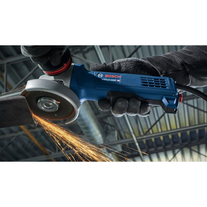 Bosch GWS10-450P 4-1/2 In. Ergonomic Angle Grinder with Paddle Switch - 7