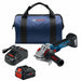 Bosch GWS18V-10B14 18V Brushless 4-1/2 - 5" Angle Grinder Kit with (1) CORE18V 8.0 Ah PROFACTOR Performance Battery