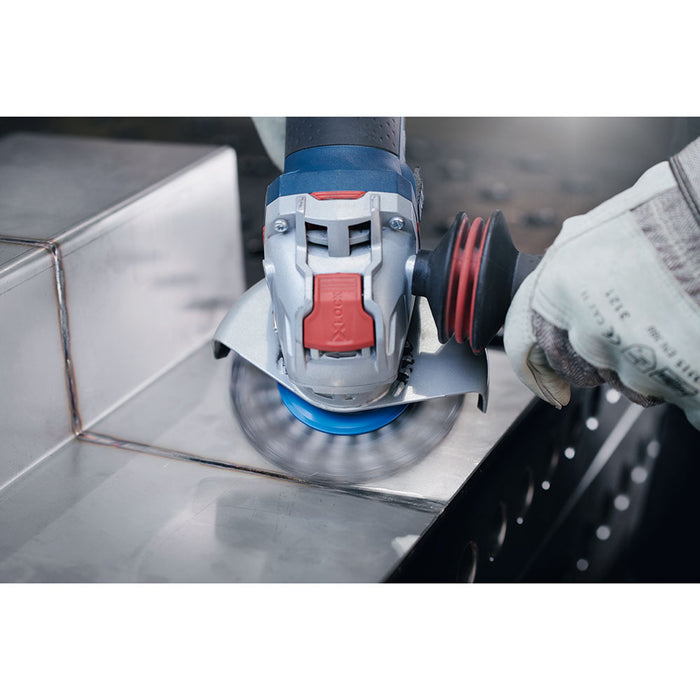 Bosch GWX10-45DE 4-1/2" 10A X-Lock Ergonomic Angle Grinder with No Lock-On Paddle Switch - 11
