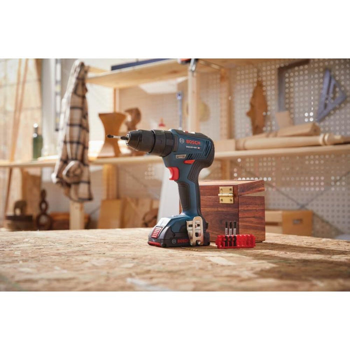 Bosch GXL18V-240B22 18V 2-Tool Combo Kit with 1/2" Hammer Drill/Driver, Two-In-One 1/4" and 1/2" Bit/Socket Impact Driver/Wrench and (2) 2 Ah Standard Power Batteries - 9