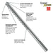 Bosch HC5041 Wild-Bore 7/8" x 16" x 21" SDS-Max Carbide-Tipped 4-Cutter Drill Bit - 2