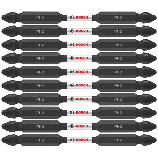 Bosch ITDEPH235B 10-Pc Impact Tough 3.5" Phillips #2 Double-Ended Bits