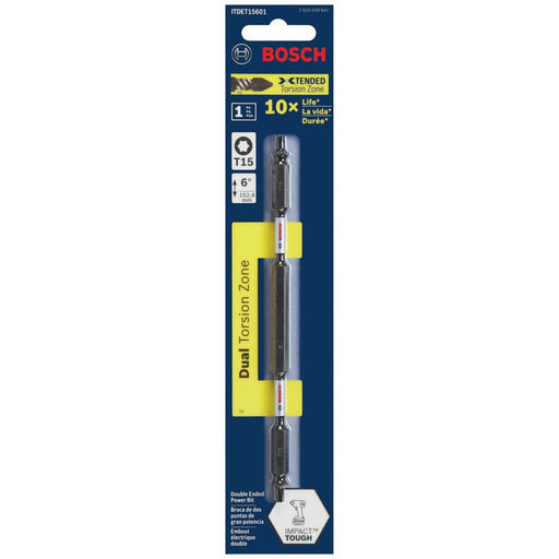 Bosch ITDET15601 6" T15 Torx Double Ended Impact Driver Bit - 2