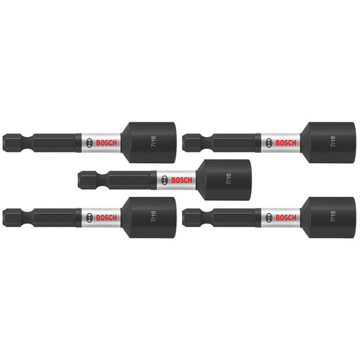 Bosch ITNS7162B 5-Pc Impact Tough 7/16" x 2-9/16" Nutsetters