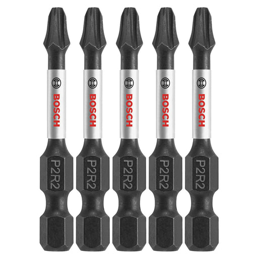 Bosch ITP2R2205 5 pc. Impact Tough 2 In. Phillips/Square #2 Power Bits