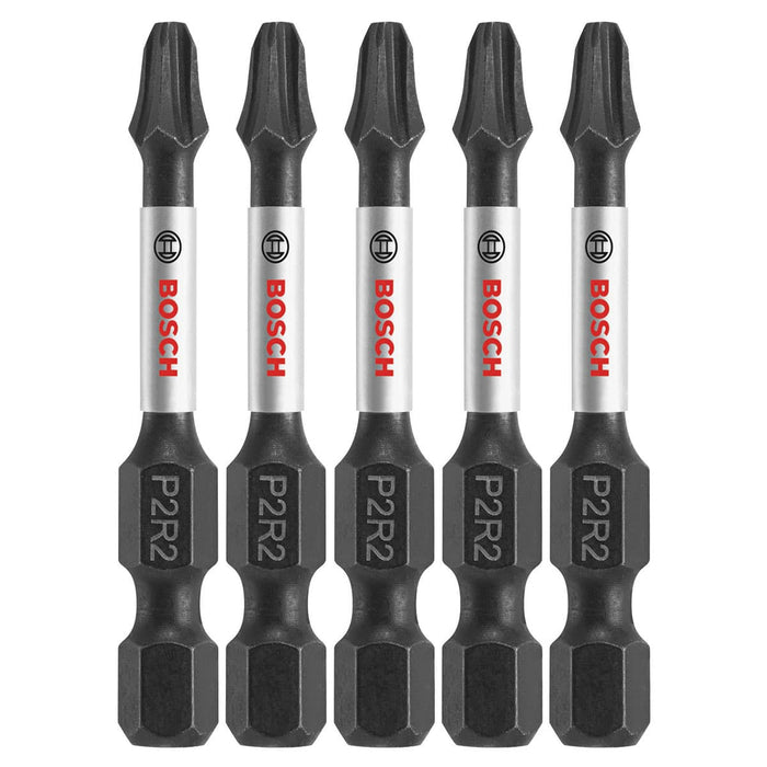 Bosch ITP2R2205 5 pc. Impact Tough 2 In. Phillips/Square #2 Power Bits