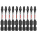 Bosch ITP2R22B 10-Pc Impact Tough 2" Phillips/Square #2 Power Bits