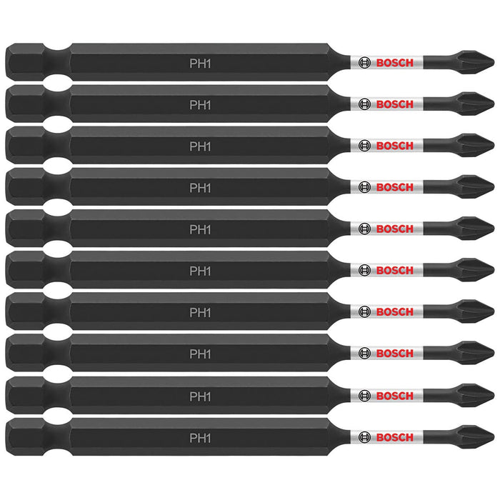 Bosch ITPH135B 10-Pc Impact Tough 3.5" Phillips #1 Power Bits