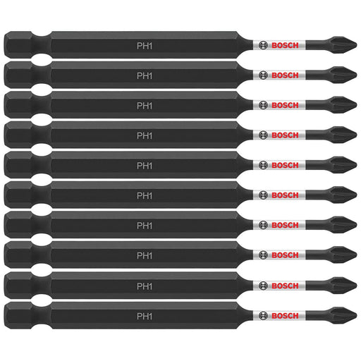 Bosch ITPH135B 10-Pc Impact Tough 3.5" Phillips #1 Power Bits