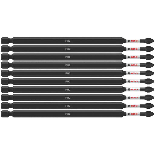 Bosch ITPH26B Impact Tough 6" Phillips #2 Power Bits (10 Pack)