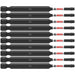 Bosch ITSQ235B 10 pc. Impact Tough 3.5" Square #2 Power Bits (Bulk Pack)