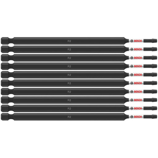 Bosch ITSQ26B 10 pc. Impact Tough 6 In. Square #2 Power Bits (Bulk Pack)