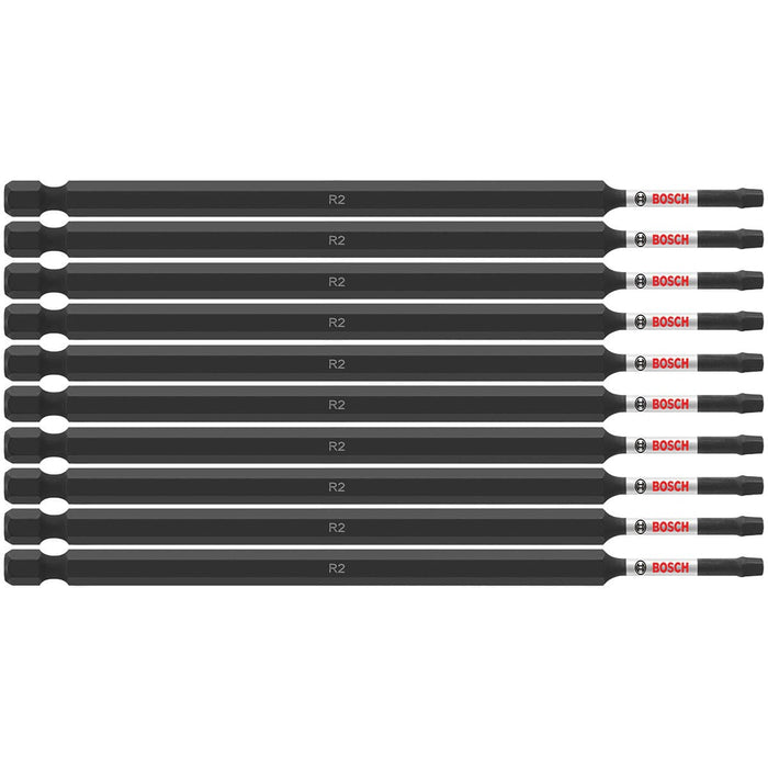 Bosch ITSQ26B 10 pc. Impact Tough 6 In. Square #2 Power Bits (Bulk Pack)