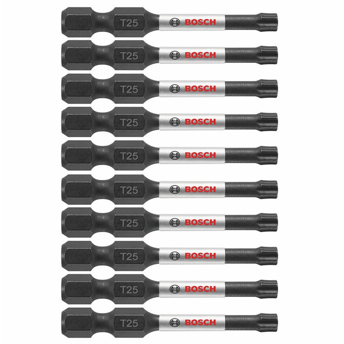 Bosch ITT252B Impact Tough 2" Torx T25 Power Bits Bulk Pack (10 Pack)