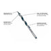 Bosch NKLT16 1" x 17-1/2" Daredevil Auger Bit for Wood Drilling - 2