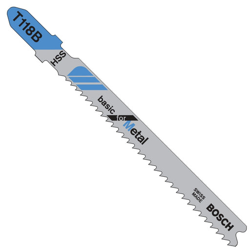 Bosch T118B100 100-Piece 3-5/8" 11-14 TPI Basic for Metal T-Shank Jig Saw Blades