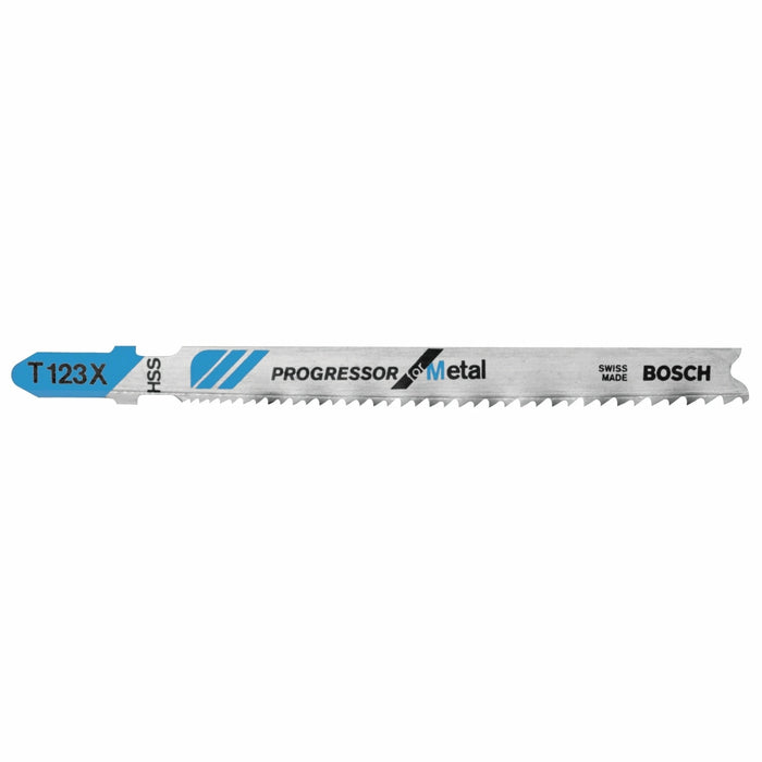 Bosch T123X100 100-Piece 4" 10-24P TPI Progressor for Metal T-Shank Jig Saw Blades