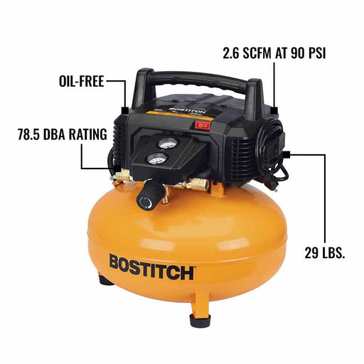 Bostitch BTFP1KIT21PL 21 Degree Pneumatic Framing Nailer Compressor & Hose Combo Kit - 2