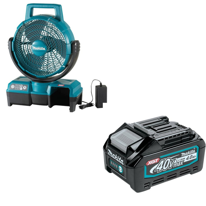 Makita CF001GZ 40V max XGT Cordless 9-1/4" Fan, Tool Only W/ BL4040 40V max XGT 4.0Ah Battery