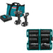 Makita CX203SYB 2-Pc Combo Kit W/ FREE E-01644 60-Pc Bit Set