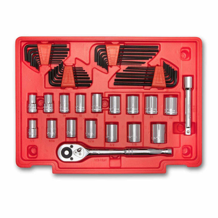 Crescent CTK229C 229 Piece 1/4", 3/8", 1/2" Mechanics Hand Tool Set with 3 Drawer Storage Case - 4