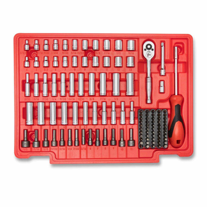 Crescent CTK229C 229 Piece 1/4", 3/8", 1/2" Mechanics Hand Tool Set with 3 Drawer Storage Case - 6
