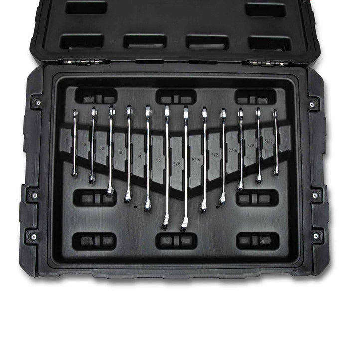 Crescent CTK229C 229 Piece 1/4", 3/8", 1/2" Mechanics Hand Tool Set with 3 Drawer Storage Case - 7